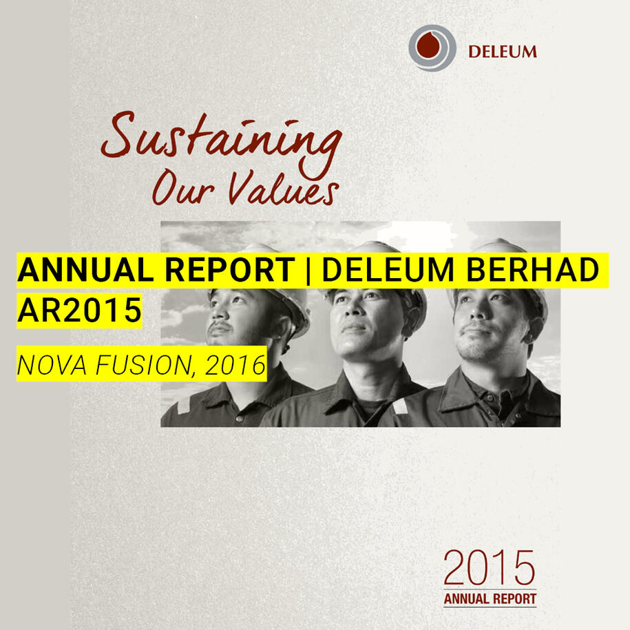 Annual Report Deleum Berhad AR2015 Nova Fusion 2016